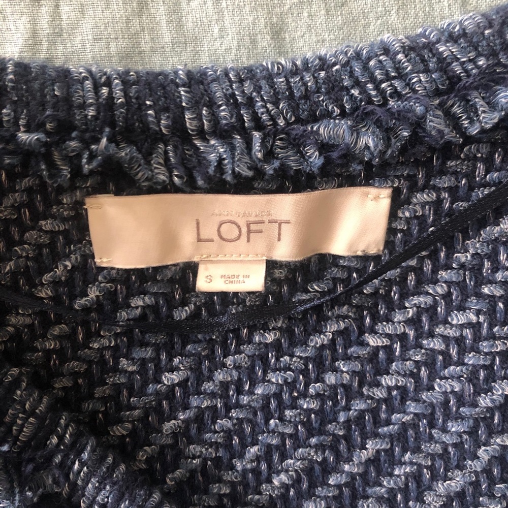LOFT Cardigan Navy - Picture 2 of 4